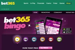 Bet365 Bingo Bonus offer