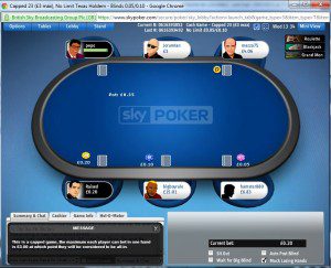 Sky Poker Cash Games