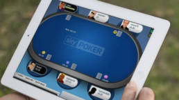 Playing Sky Poker on iPad