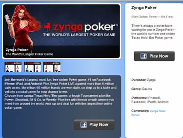 Zynga Real Money Poker