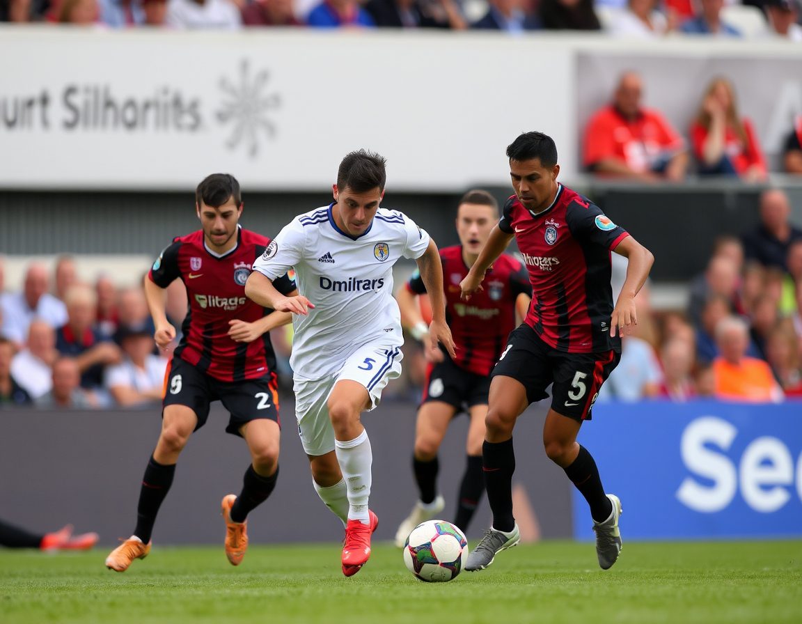 Ian John A picture of a footballer dribbling the ball past d4728143 ec84 4a3d 87a6 80d1fab3f2c6