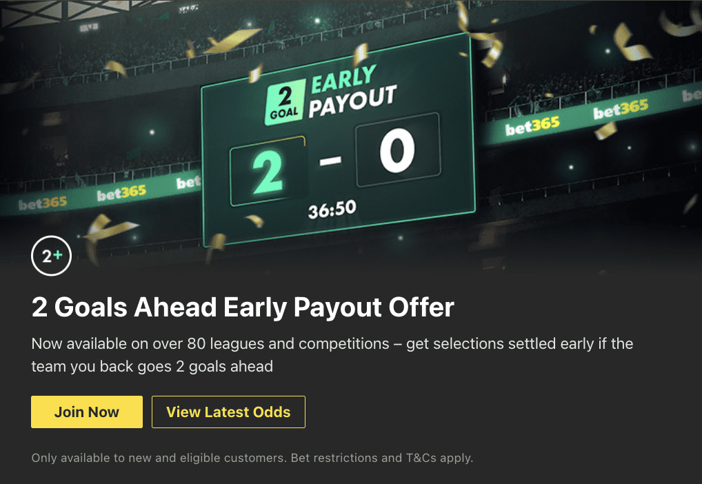 Bet365 Sport Soccer Betting Offers