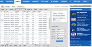 Sky Poker Sit and Go