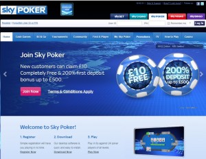 Sky Poker New Player Offer
