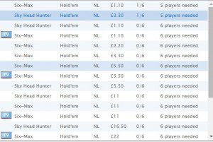 Sky Poker Head Hunter Games