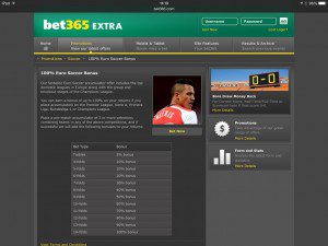 Bet365 Euro Soccer Bonus