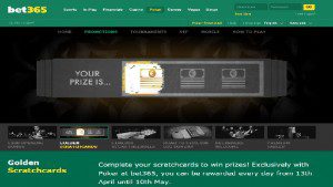 Bet365 Poker Golden Scratchcard