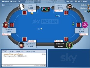 Sky Poker Bounty Hunter Game