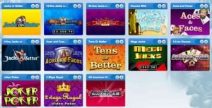 Coral Casino video poker games