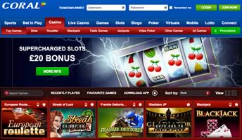 welcome bonus Coral Casino UK