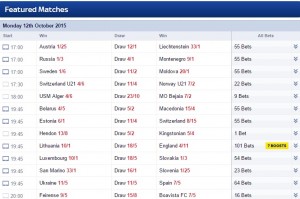 SkyBet Football Bets