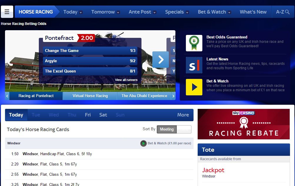 sky bet virtual horse racing tips