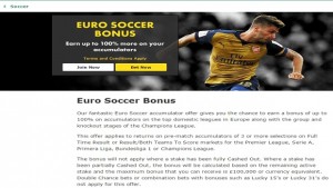 Bet365 Euro Soccer Bonus