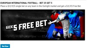 BetStars 5 free bet Euro 2016