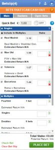 Coral European Coupon Acca Bet Slip