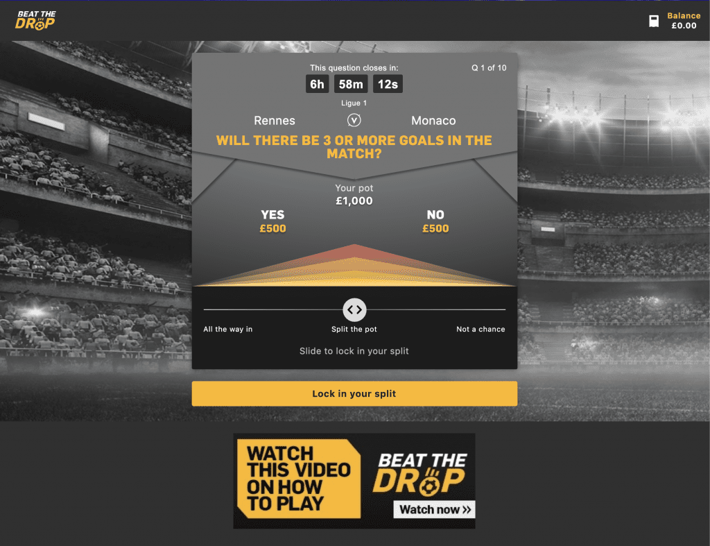 All You Need To Know About Betfair's Innovative Beat The Drop Game