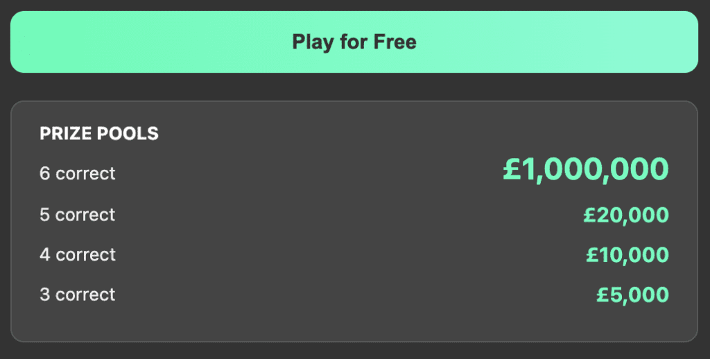 bet365 6 Scores Challenge: Play for a Share of One Million Pounds