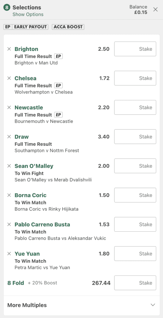 100% Acca Boost