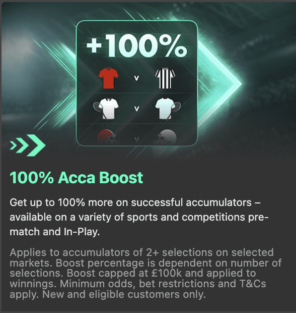 100% Acca Boost