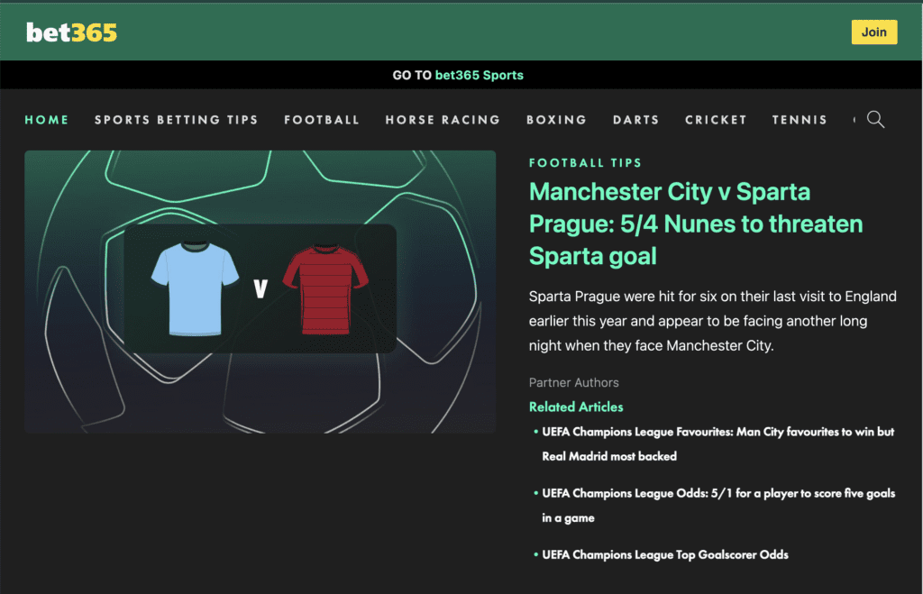 Bet365 Research - Sports News