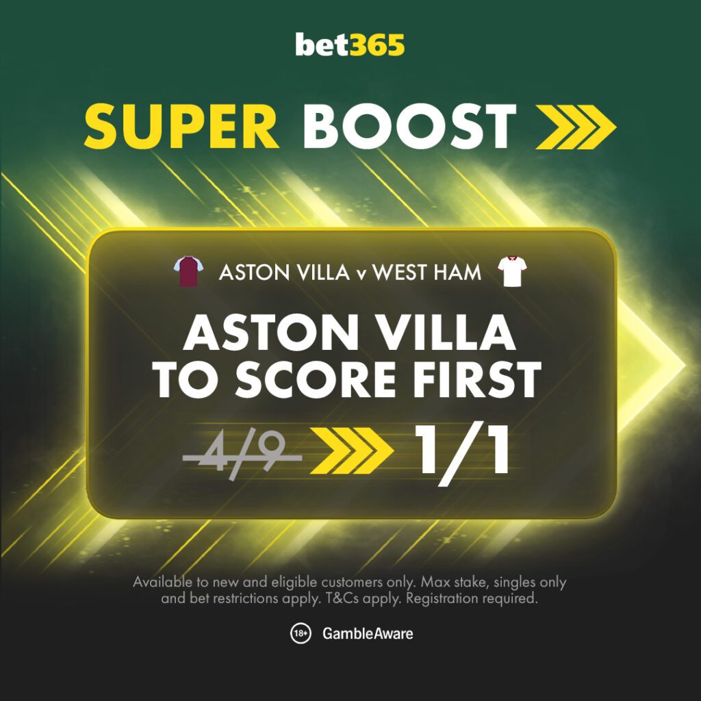 Aston Villa v West Ham SB UK