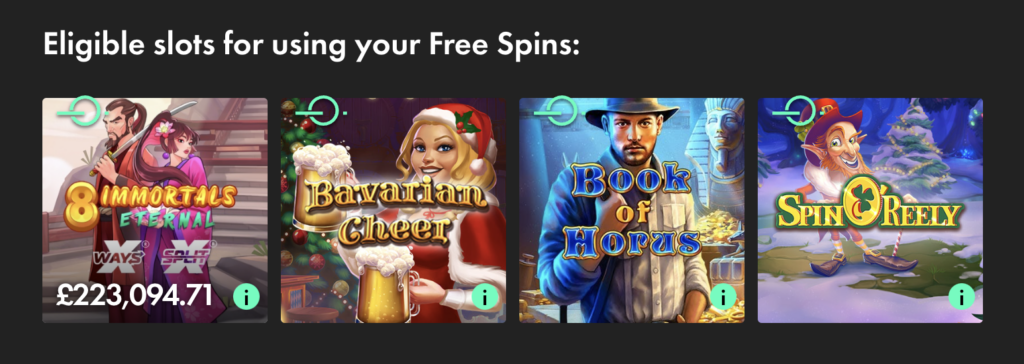 Free Spins at bet365 Games