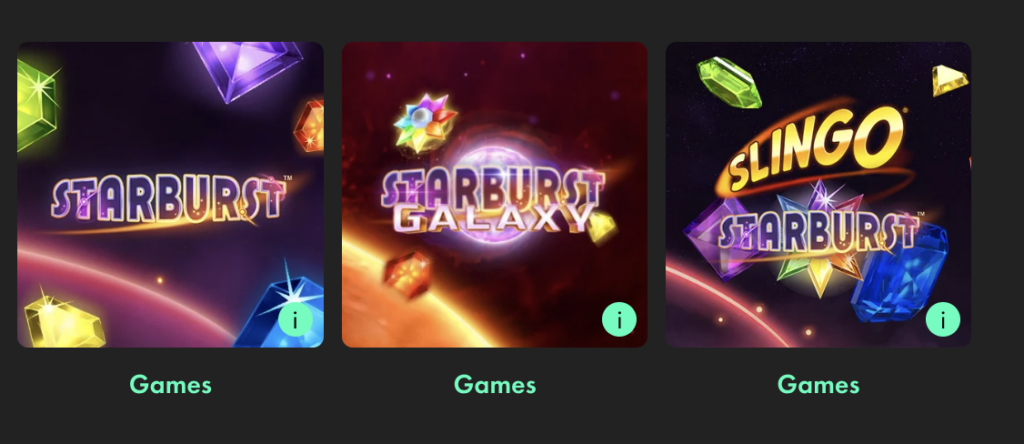 Starburst Games New Slots bet365 Games 1