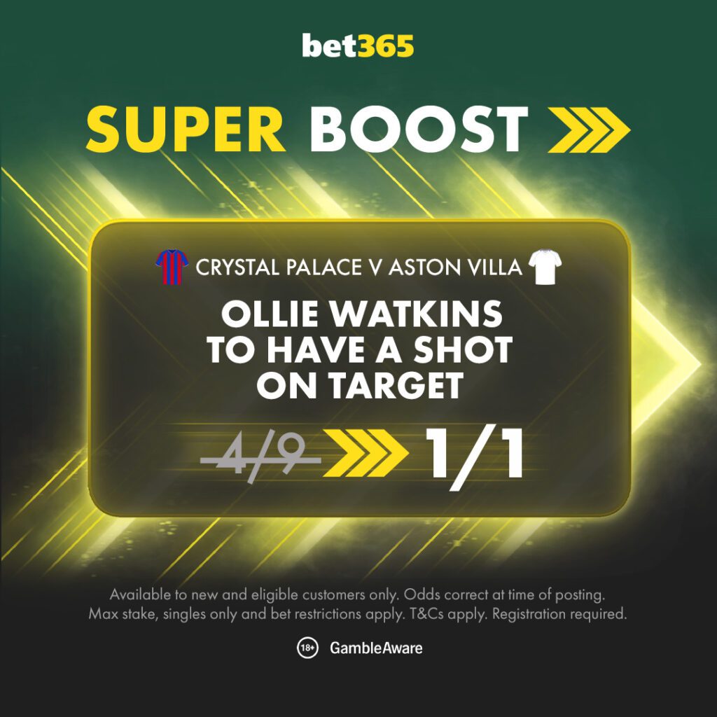 Crystal Palace v Aston Villa SB UK 1