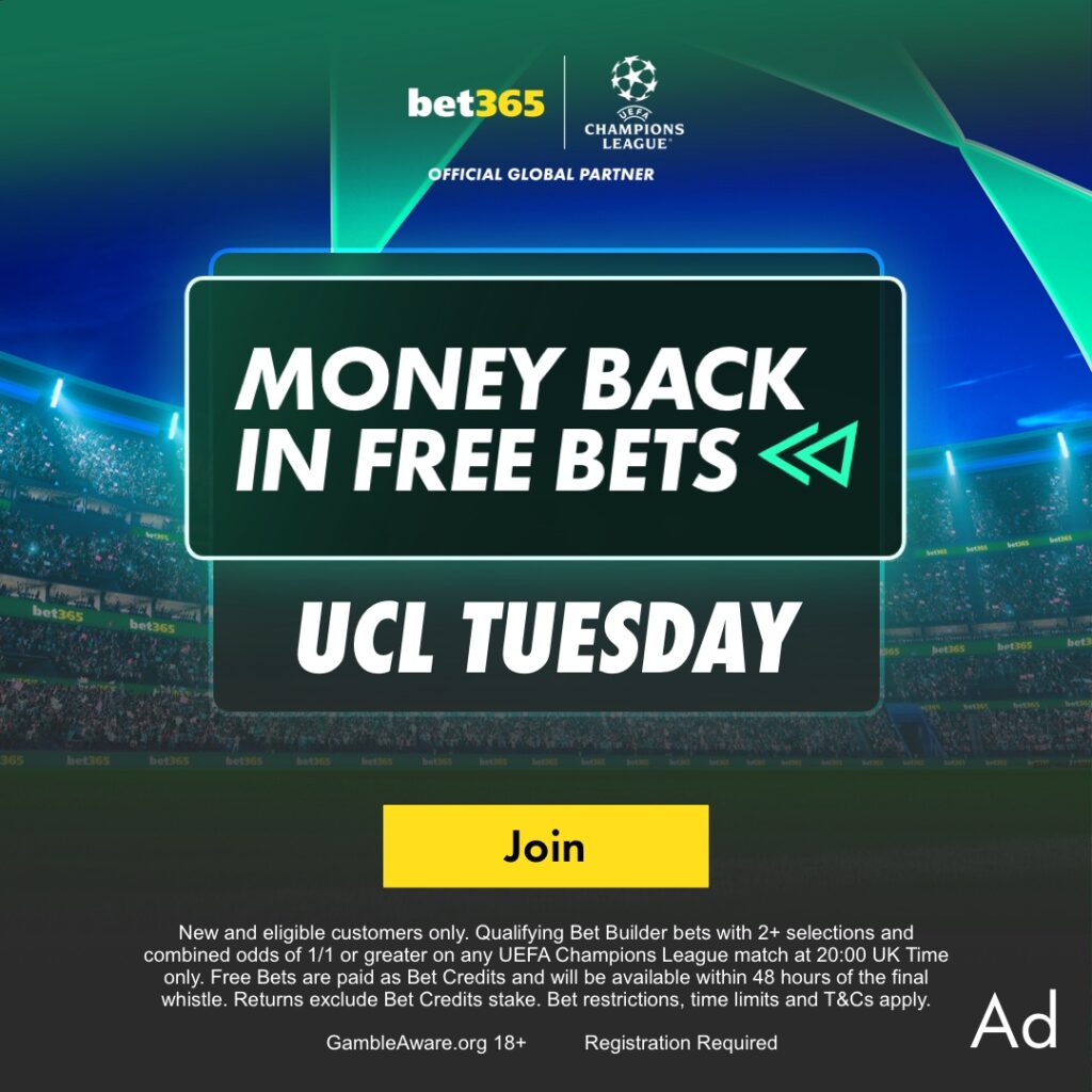 bet365 UCL Tuesday Promotion