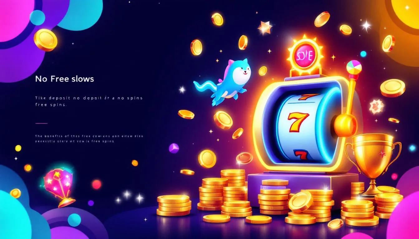 A simplified infographic explaining no deposit free spins and their benefits, including bonus features.
