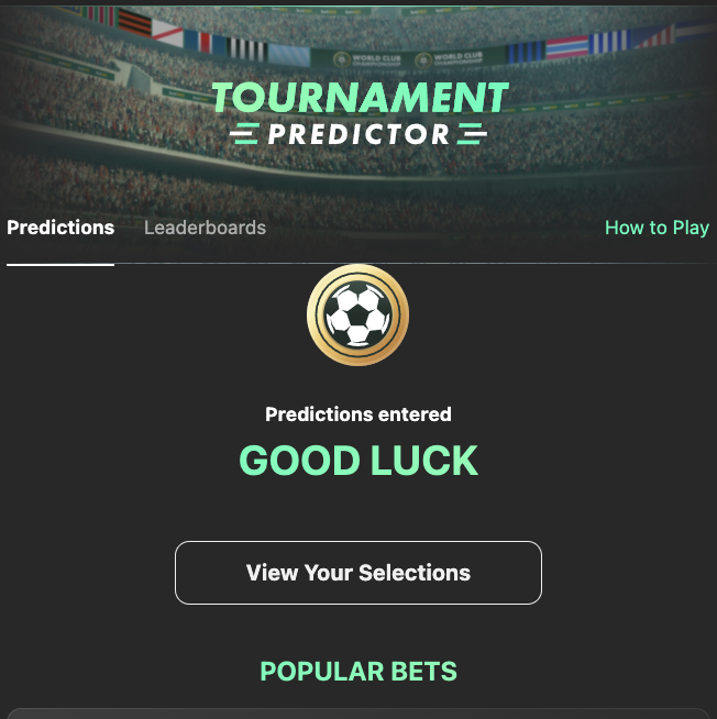 FIFA Club World Cup Tournament Predictor
