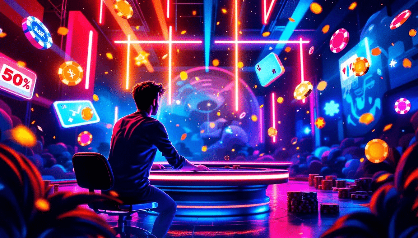A responsible gambler setting limits while enjoying online casino games.