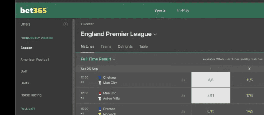 Banker Bets bet365