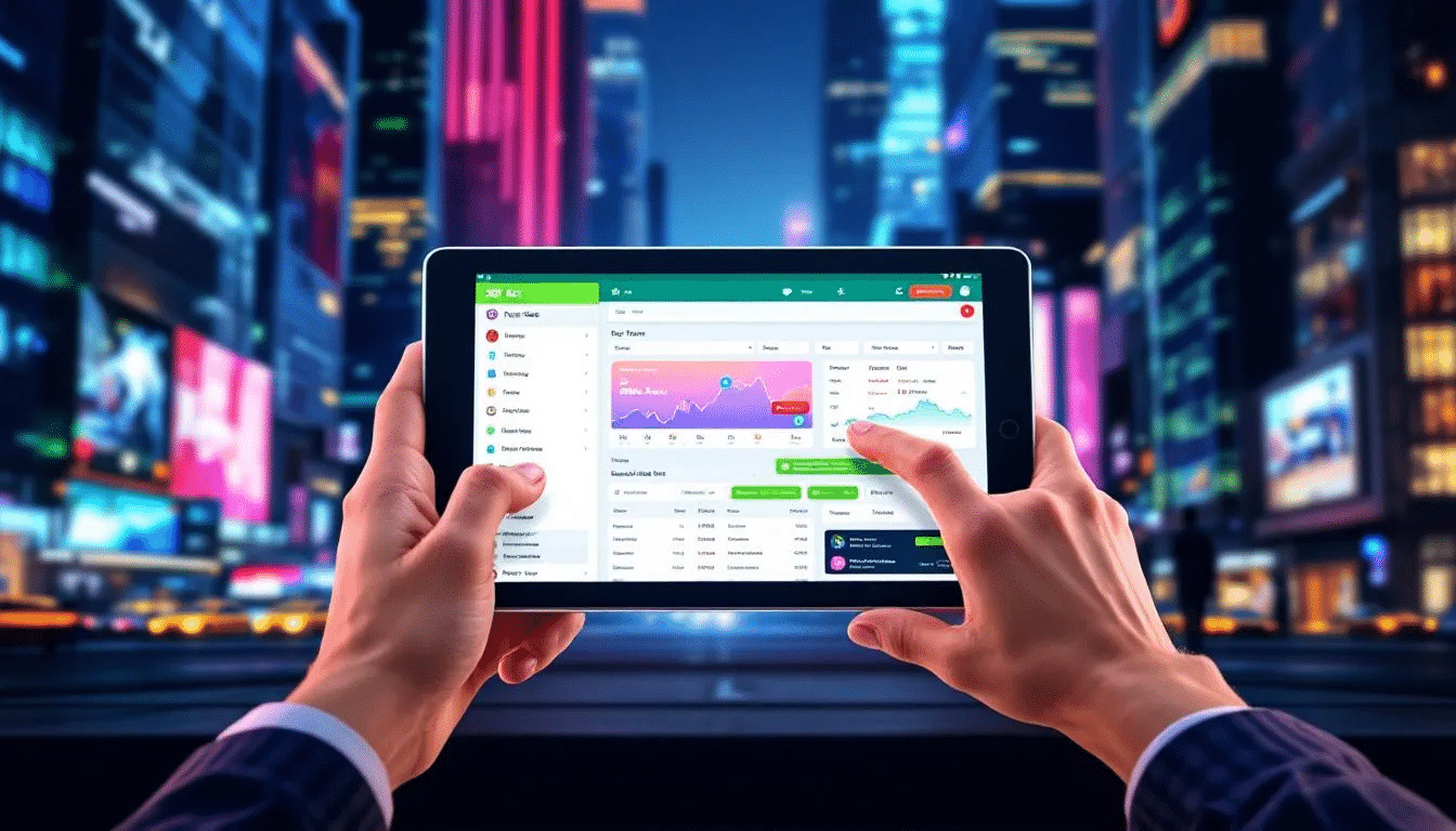 A user navigating through the bet365 UK app interface on a tablet.