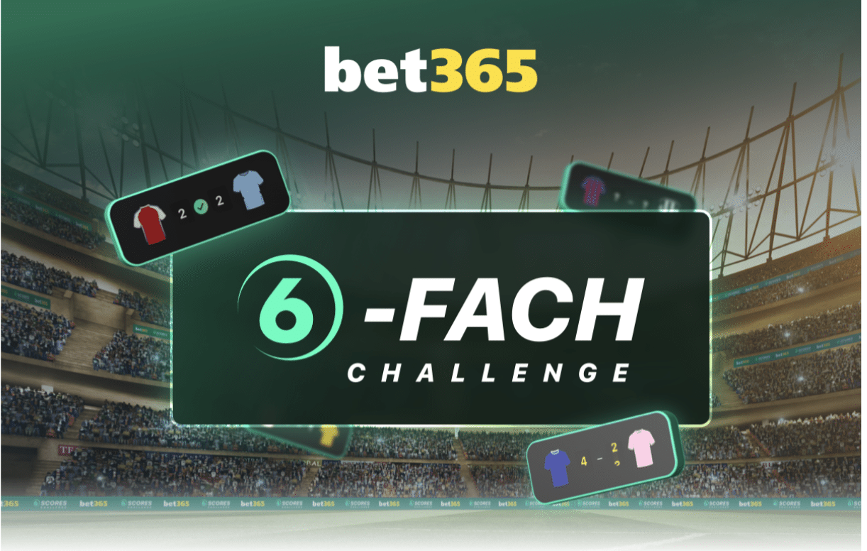 bet365 6-Fach Challenge football stadium promotion