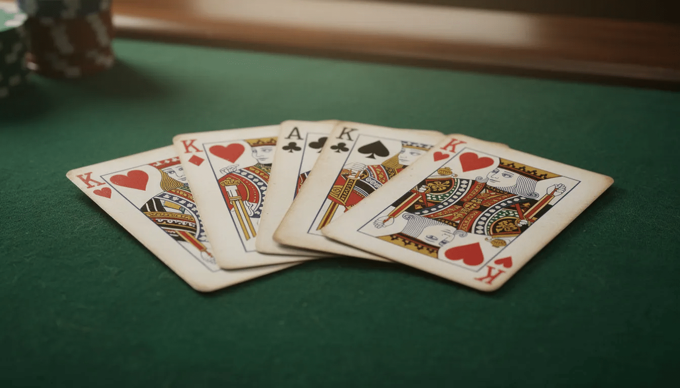 The image depicts a poker hand featuring playing cards with two aces and two kings, showcasing a strong combination for a game of Texas hold'em. This hand represents a potential winning opportunity in real money gambling apps like bet365, where players can compete in various tournaments and enhance their gaming experience.