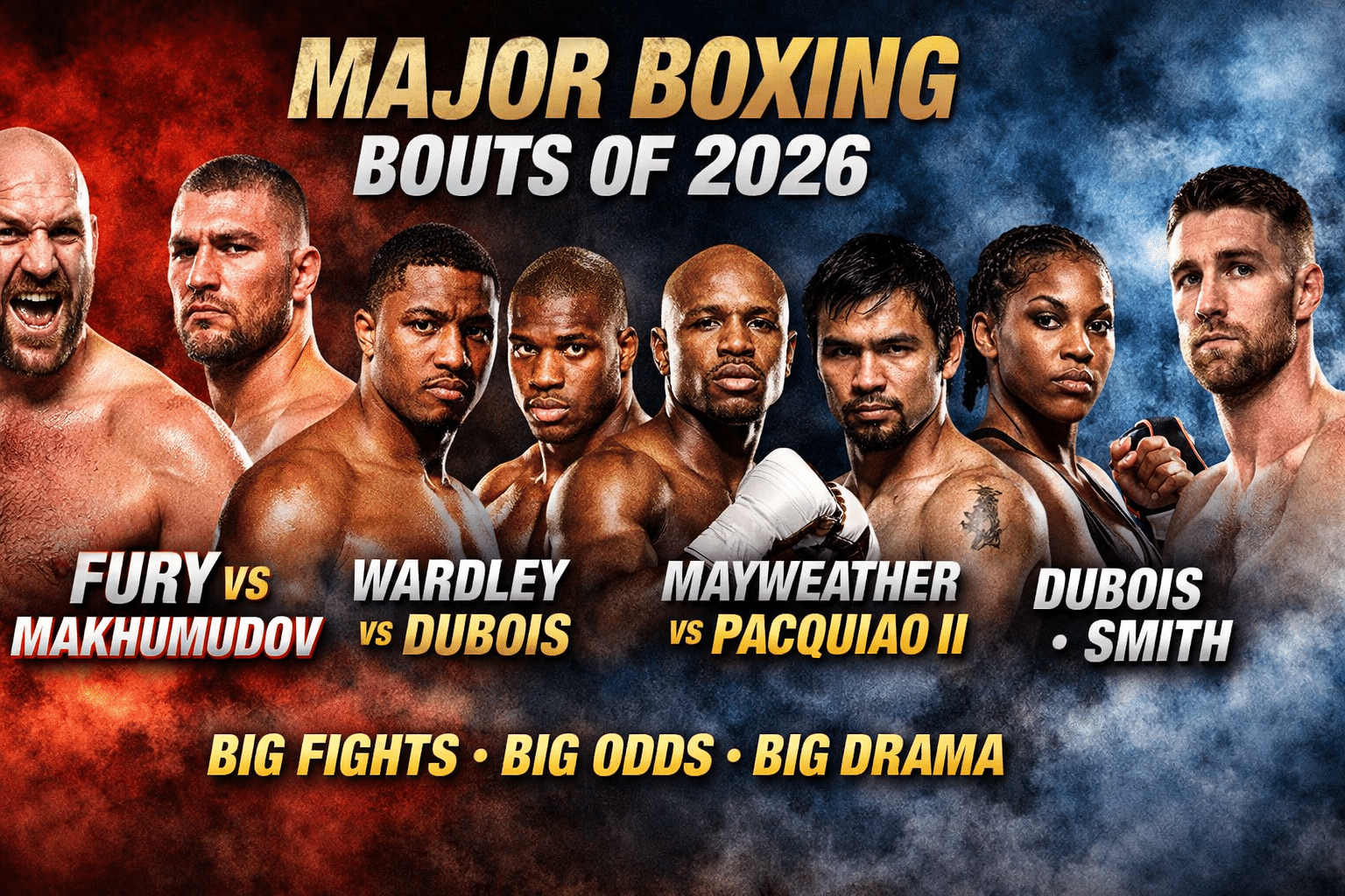 Major boxing fights scheduled for 2026
