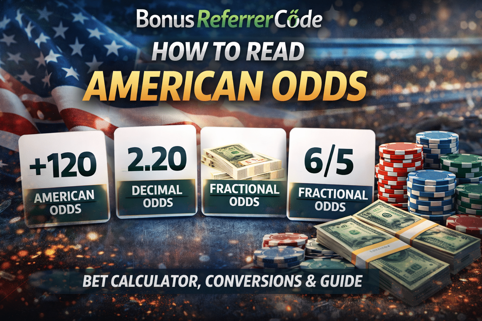 Guide on reading American betting odds